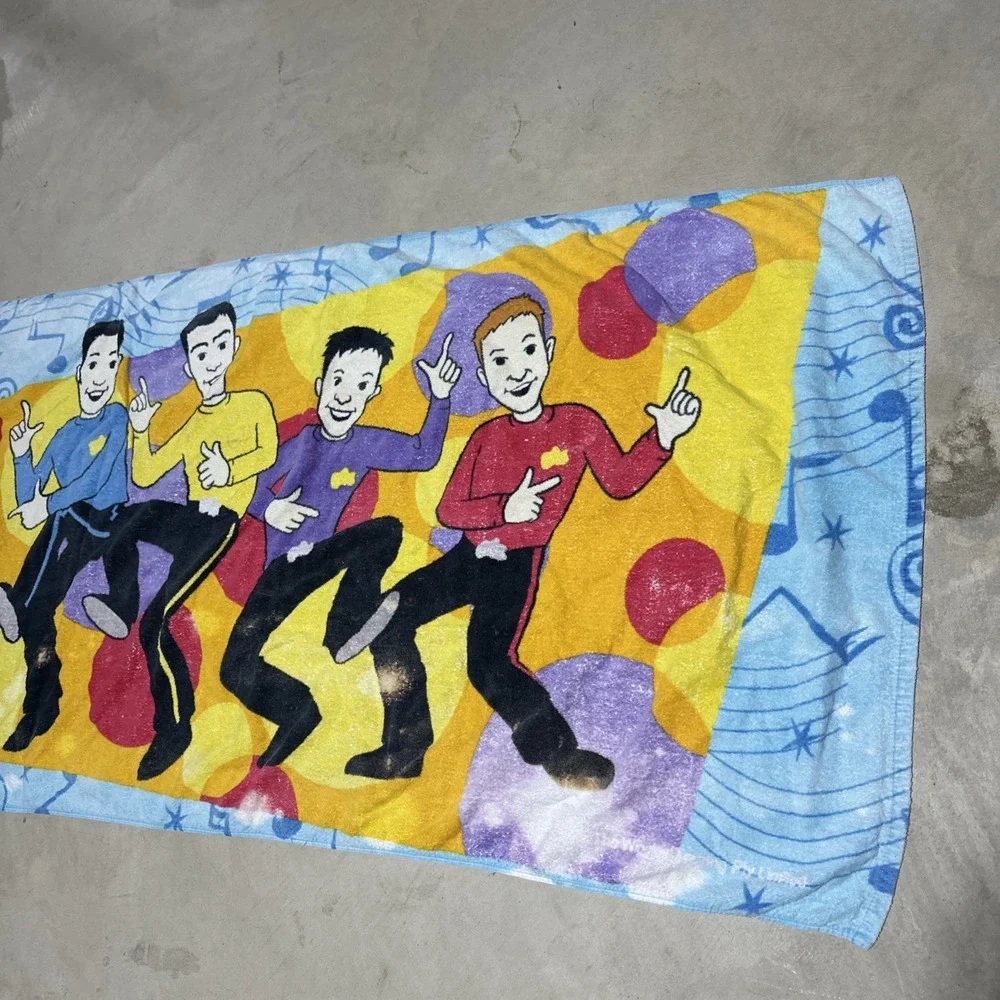 The Wiggles Beach Towel  2004 100% Cotton 55